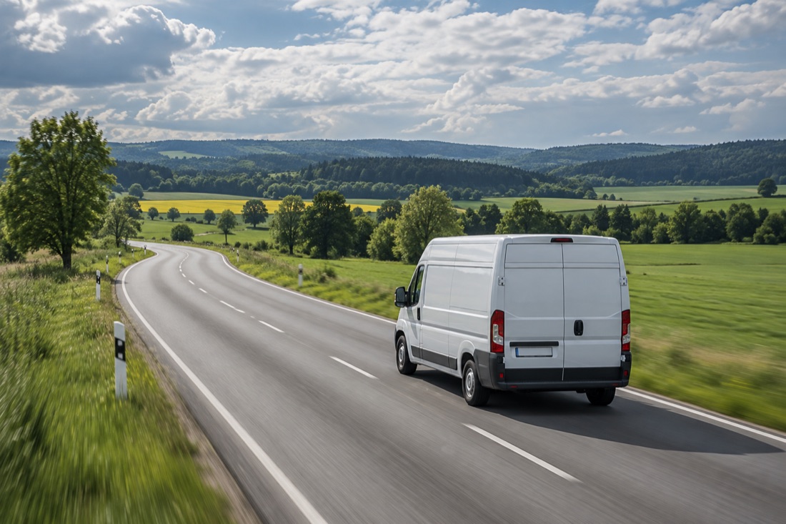 Symbolmotiv: direkter Transport auf einer Landstraße